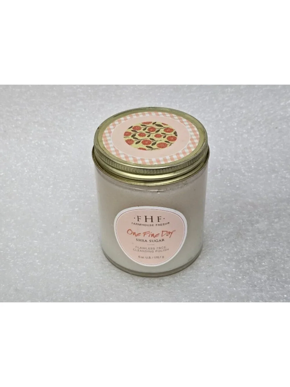 FHF Farmhouse Fresh One Fine Day Shea Sugar Face Cleansing Polish 6 Oz Jar